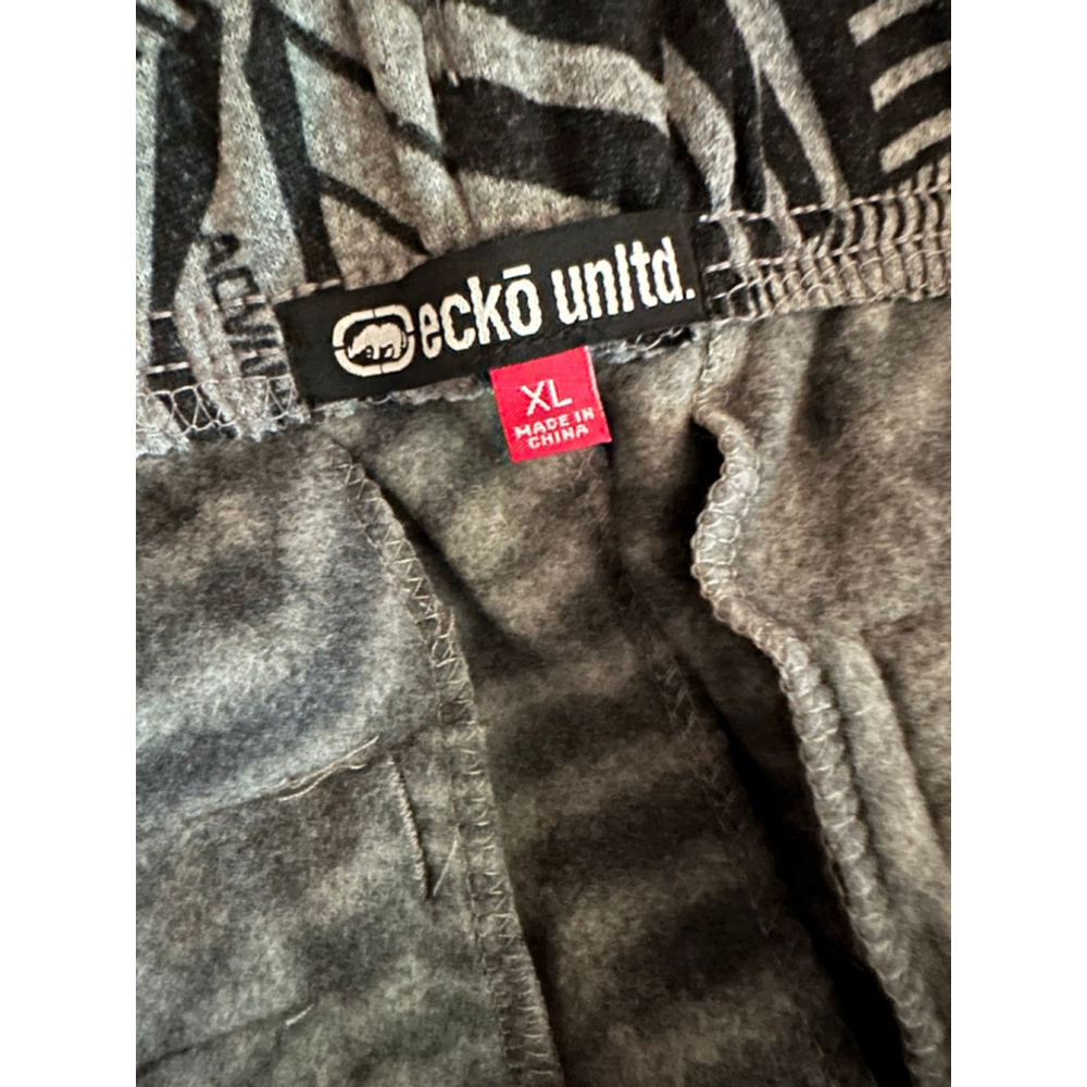 Men's Ecko Unltd. Grey Black Athletic Shorts XL - Picture 4 of 6
